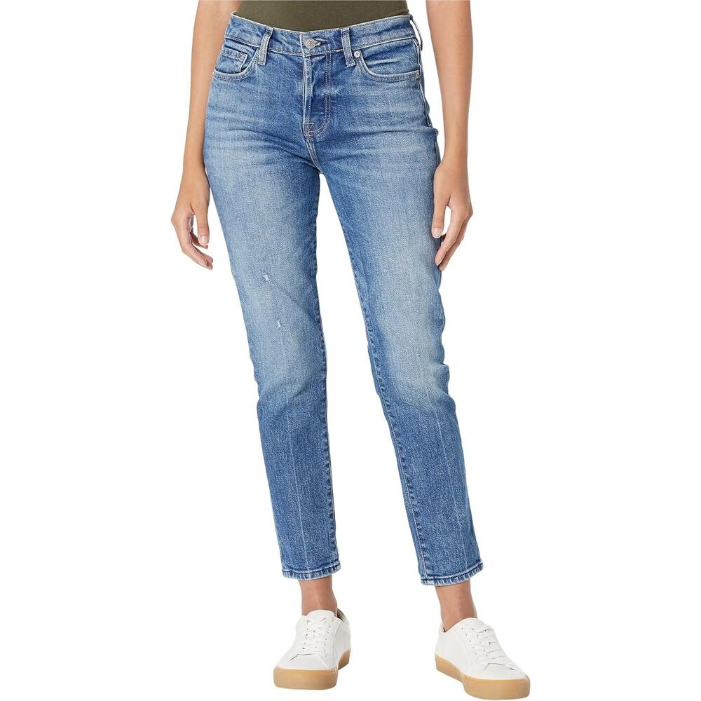 7 For All Mankind Josefina Boyfriend Button-Fly Jeans Sz 27 - Picture 4 of 11